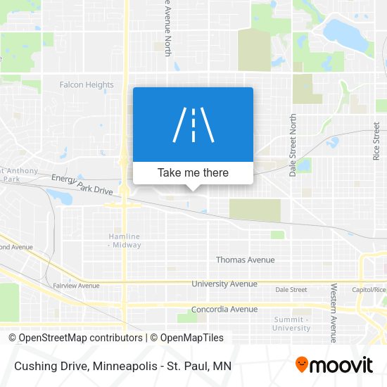 Cushing Drive map