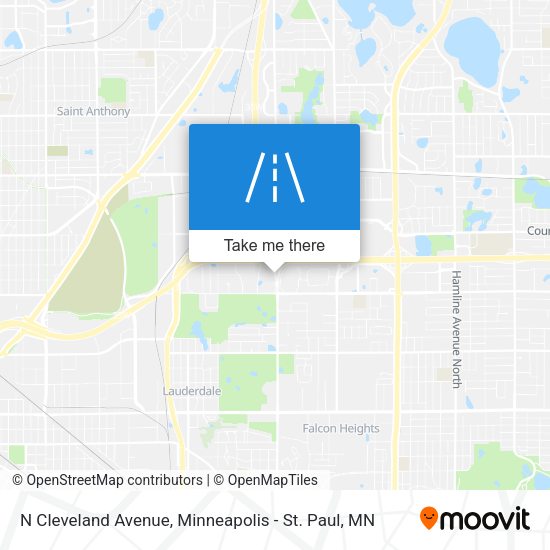 N Cleveland Avenue map