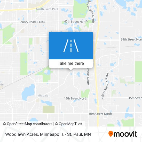 Woodlawn Acres map