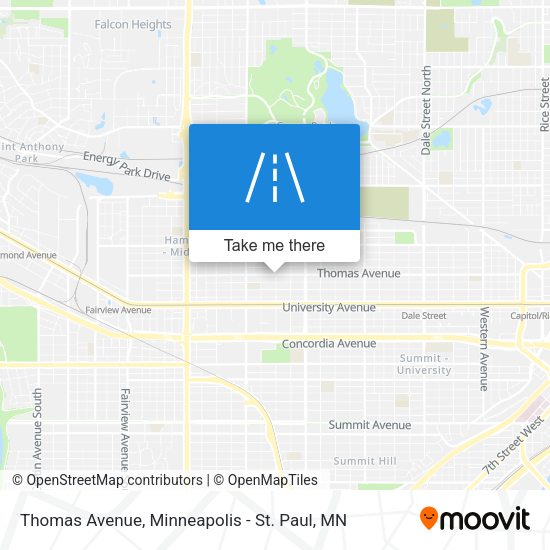 Thomas Avenue map