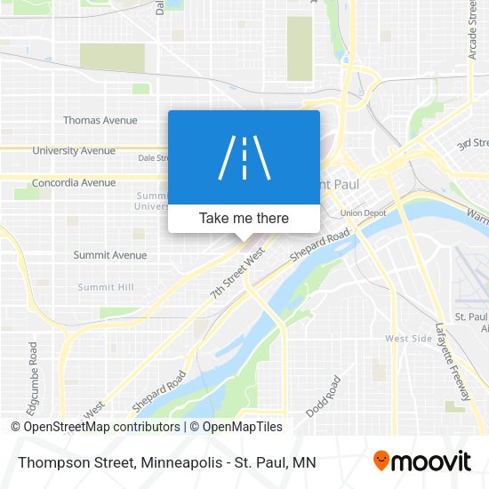 Thompson Street map