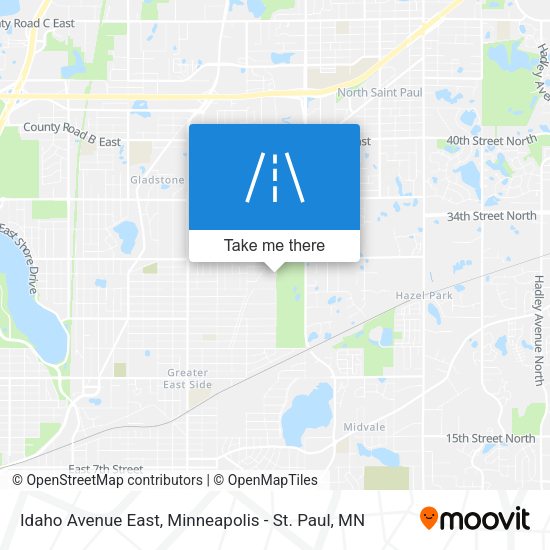 Mapa de Idaho Avenue East