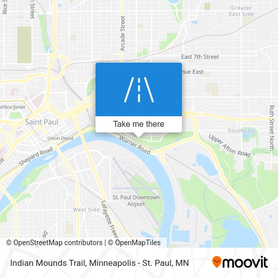 Mapa de Indian Mounds Trail