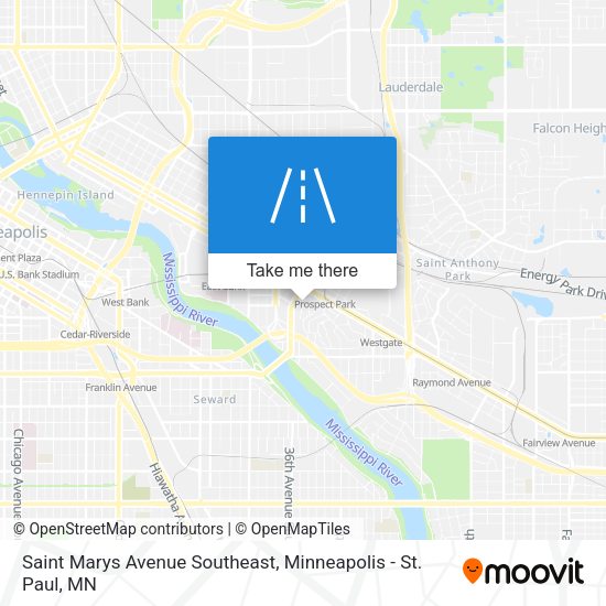 Saint Marys Avenue Southeast map