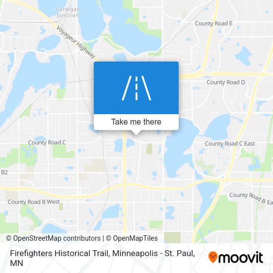 Firefighters Historical Trail map