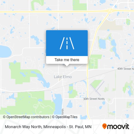 Monarch Way North map