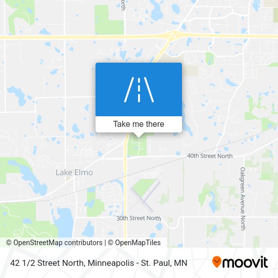 42 1/2 Street North map