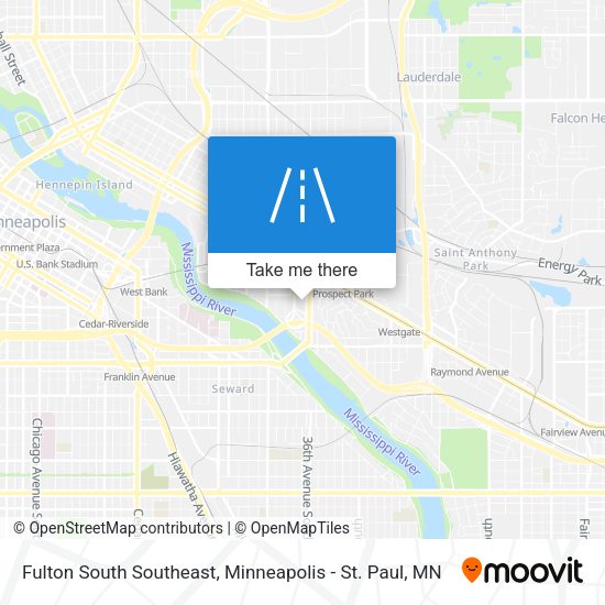 Fulton South Southeast map