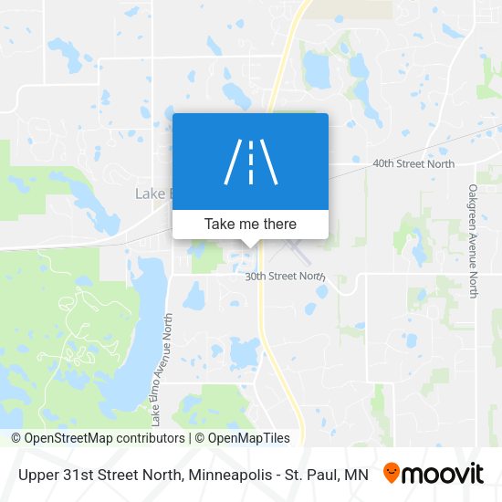 Upper 31st Street North map