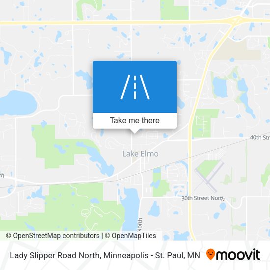 Lady Slipper Road North map