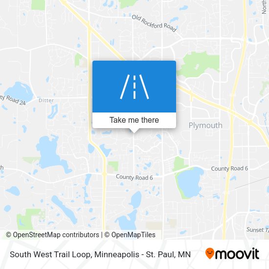 South West Trail Loop map