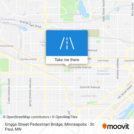 Mapa de Griggs Street Pedestrian Bridge