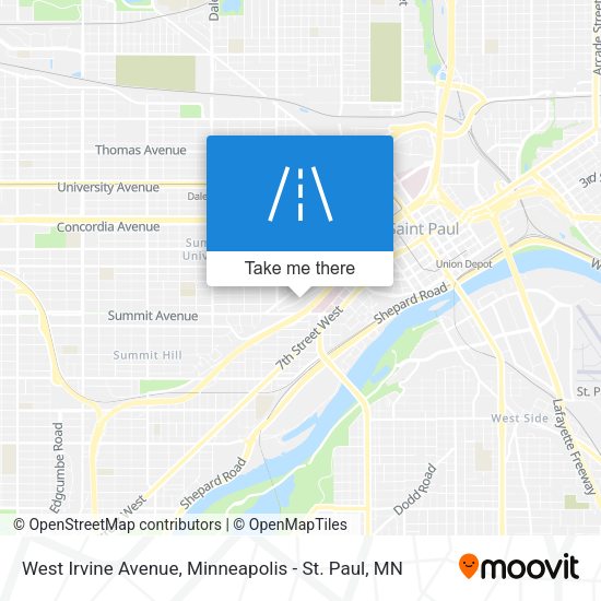 Mapa de West Irvine Avenue
