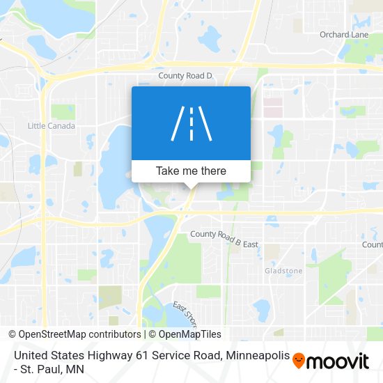 Mapa de United States Highway 61 Service Road