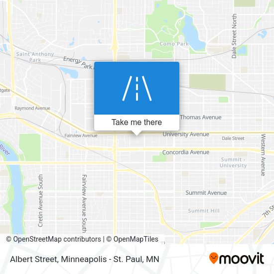 Albert Street map