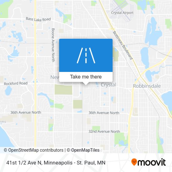 41st 1/2 Ave N map