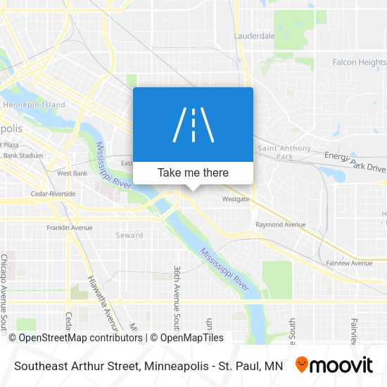 Southeast Arthur Street map