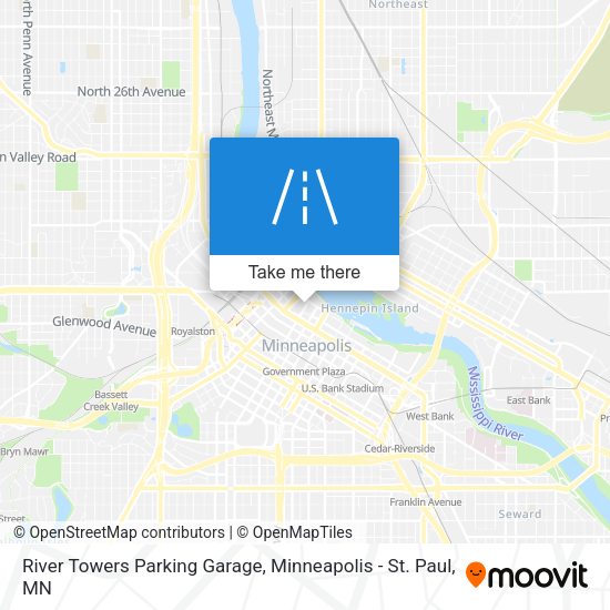 River Towers Parking Garage map