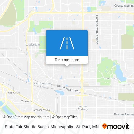 Mapa de State Fair Shuttle Buses