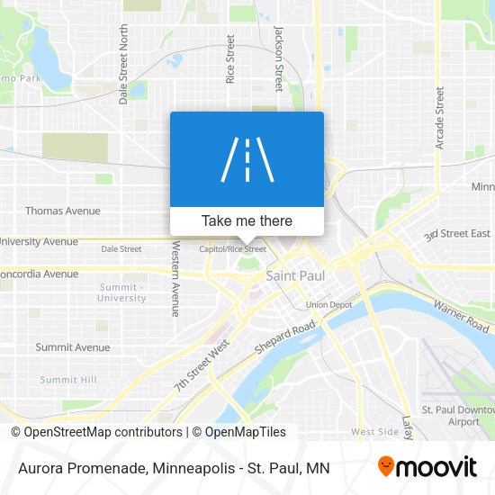 Aurora Promenade map