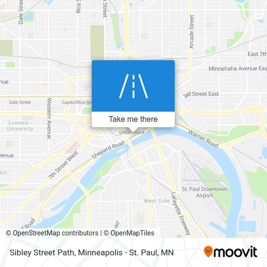 Sibley Street Path map