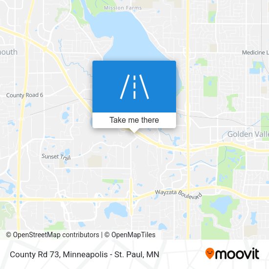 County Rd 73 map