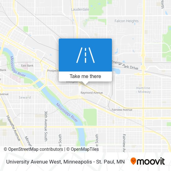 University Avenue West map