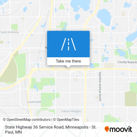 Mapa de State Highway 36 Service Road
