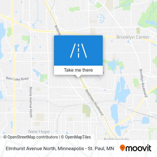 Elmhurst Avenue North map