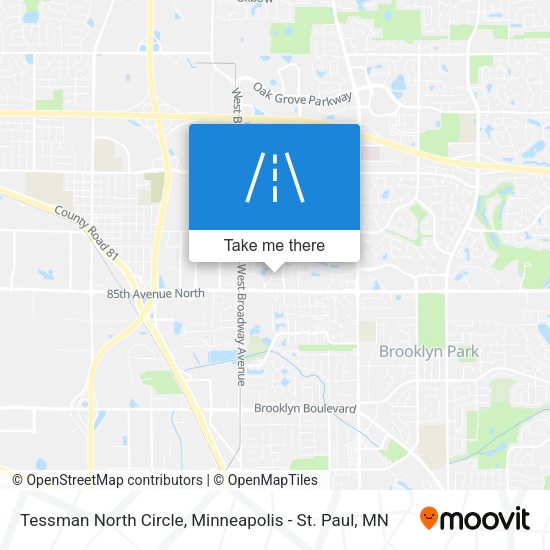 Mapa de Tessman North Circle