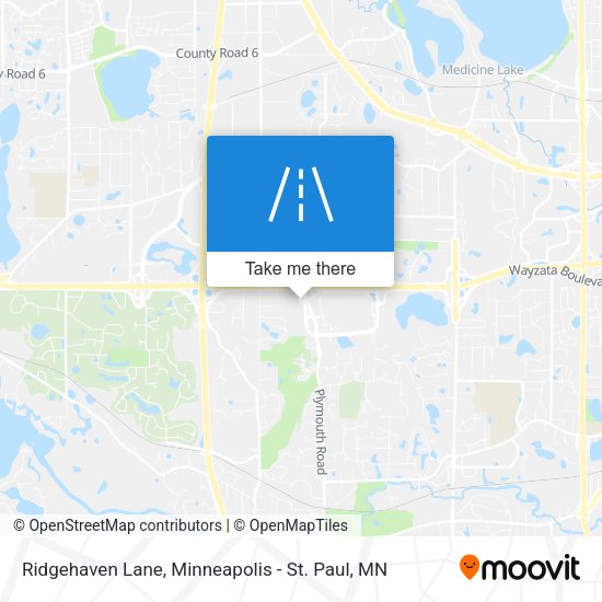 Ridgehaven Lane map