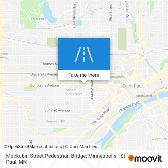Mackubin Street Pedestrian Bridge map