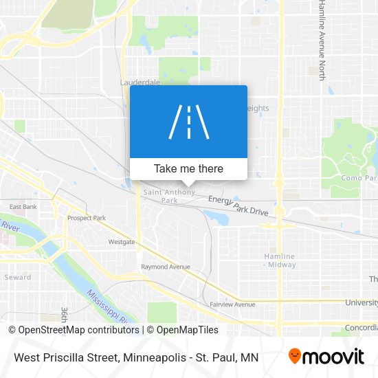 West Priscilla Street map