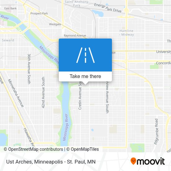 Ust Arches map