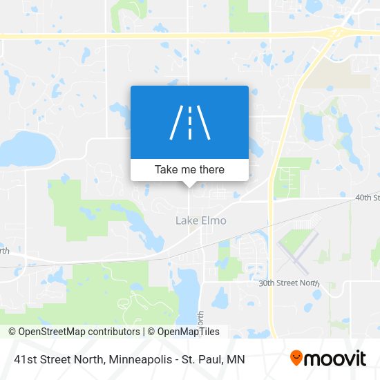 Mapa de 41st Street North