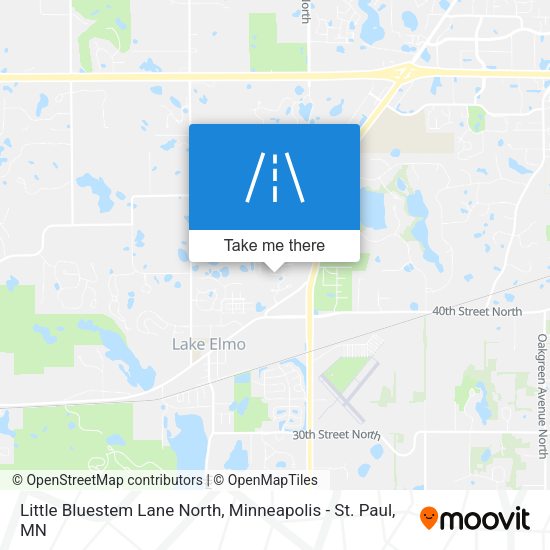 Little Bluestem Lane North map