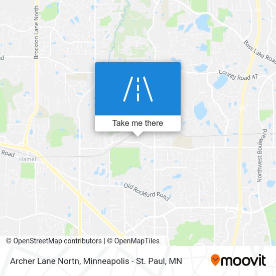 Archer Lane Nortn map