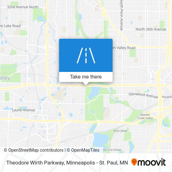 Theodore Wirth Parkway map