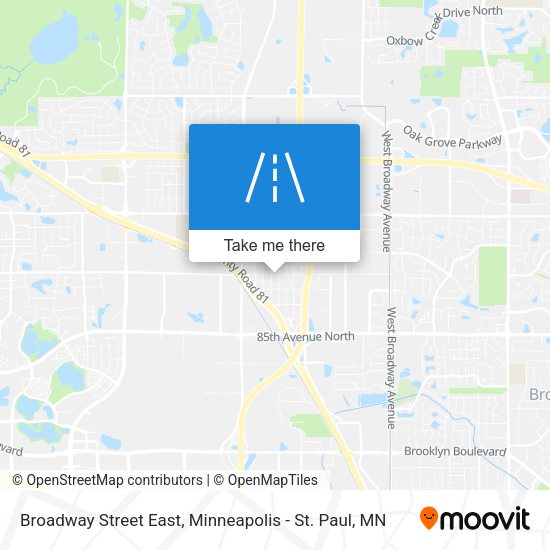Mapa de Broadway Street East