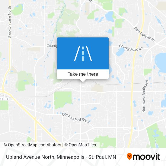 Mapa de Upland Avenue North