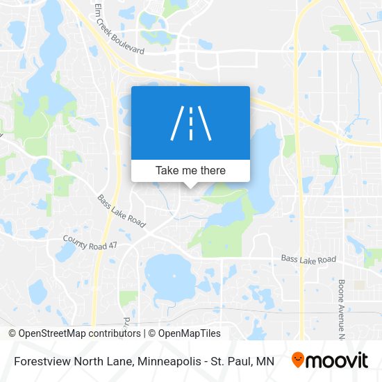 Forestview North Lane map