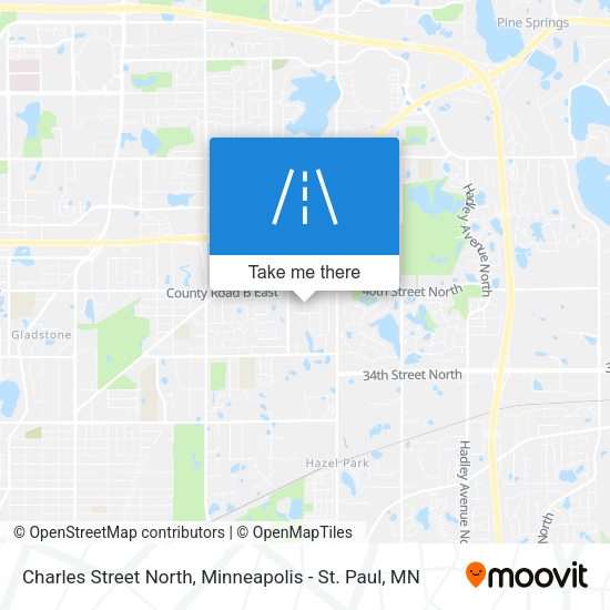Charles Street North map