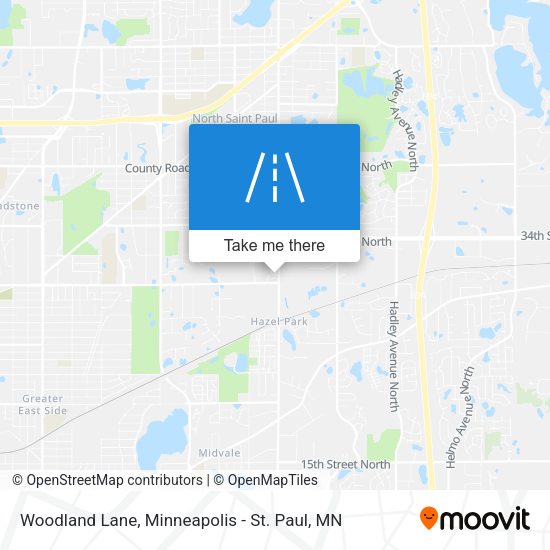 Woodland Lane map