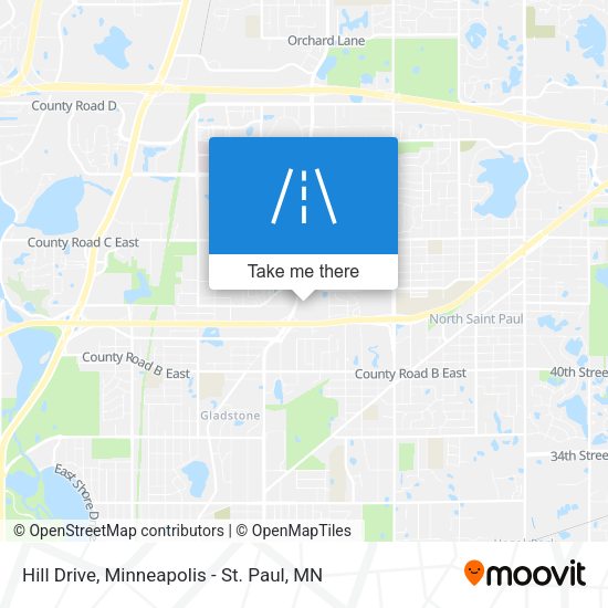Mapa de Hill Drive