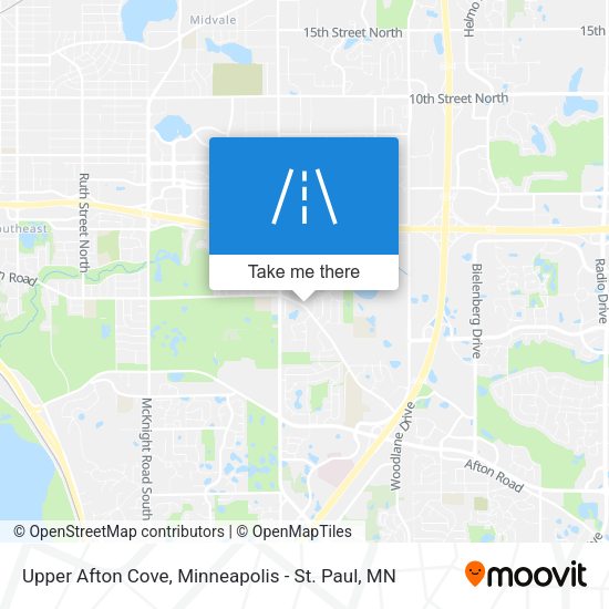 Upper Afton Cove map