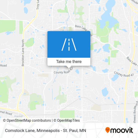 Comstock Lane map