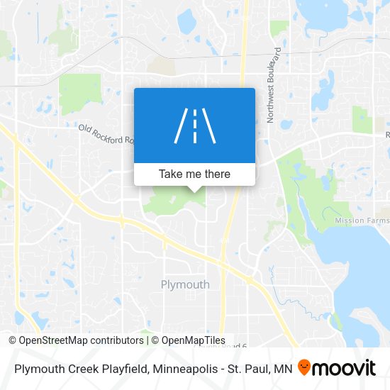 Plymouth Creek Playfield map