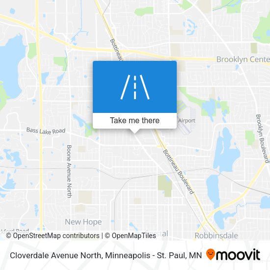 Mapa de Cloverdale Avenue North