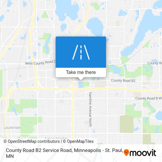 Mapa de County Road B2 Service Road