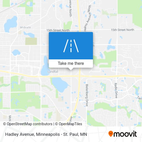 Hadley Avenue map